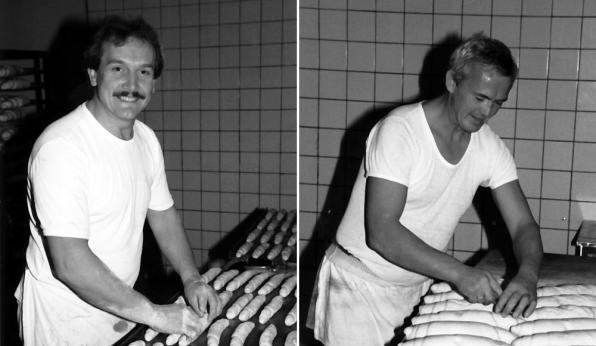 1986 Chef Helmut und Bruder Erwin Reichl bei ihrer täglichen Arbeit.